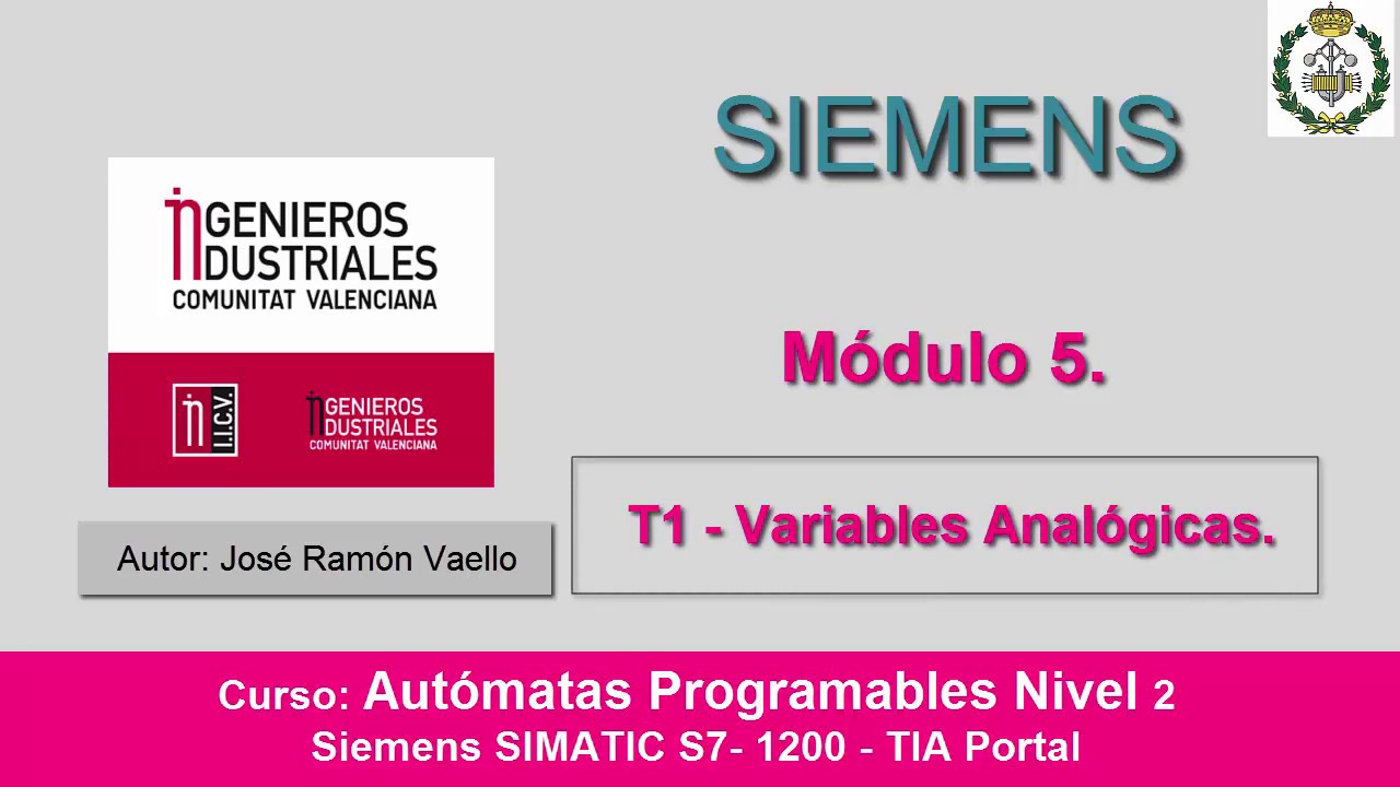 Curso Tia Portal: Variables analógicas.
