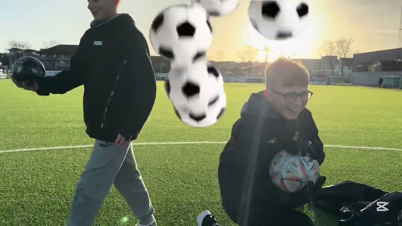 Fotball challenge  med venner 
