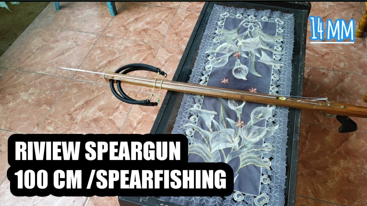 REVIEW !!! SPEARGUN 100 CM | SPEARFISHING DAN KEKUATAN KARET 14 MM AUTO TEMBUS 😎