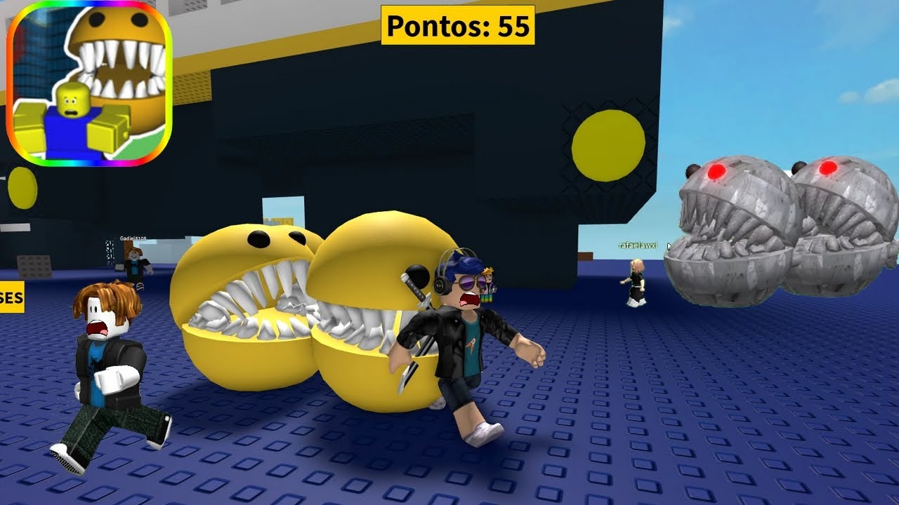 ROBLOX, fugindo do pac man do mau no roblox, jogo do pac man 3d, Evil PacMan Survival, roblox, pac3d