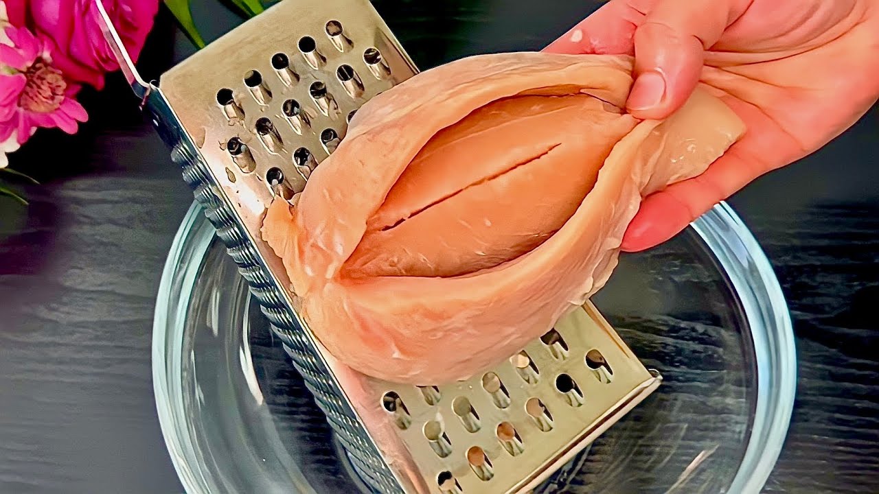 Gefrorene H&auml;hnchenbrust raspeln! Sie werden dieses leckere und schnelle Rezept lieben!