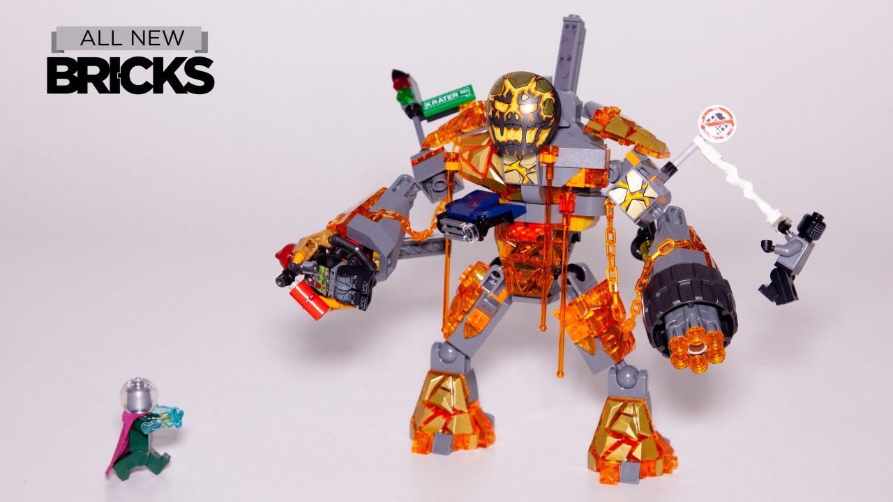 Lego Spider-Man Far From Home 76128 Molten Man Battle Speed Build