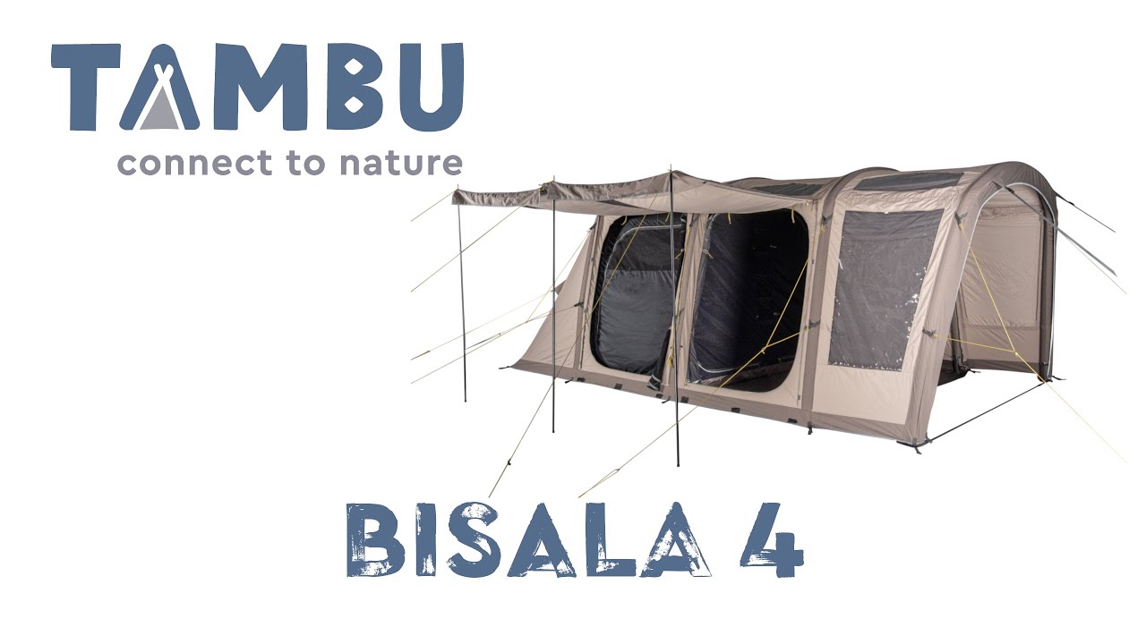 TAMBU BISALA 4 | Geräumiges Familienzelt aus TC-Baumwollmischgewebe für entspannte Outdoor-Momente