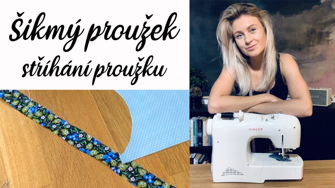 šikmý proužek díl 1 - stříhání