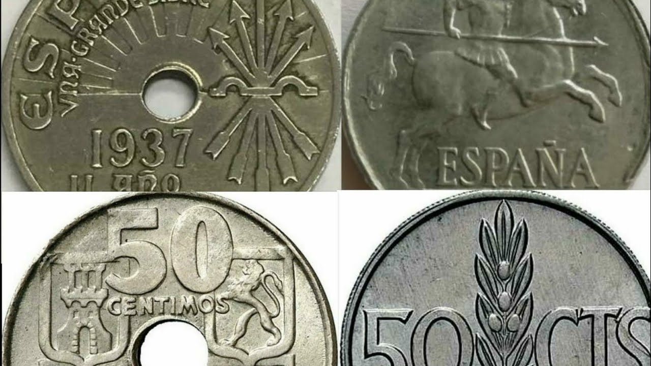 Las monedas de céntimos de peseta de F. Franco. España 1936 - 1975