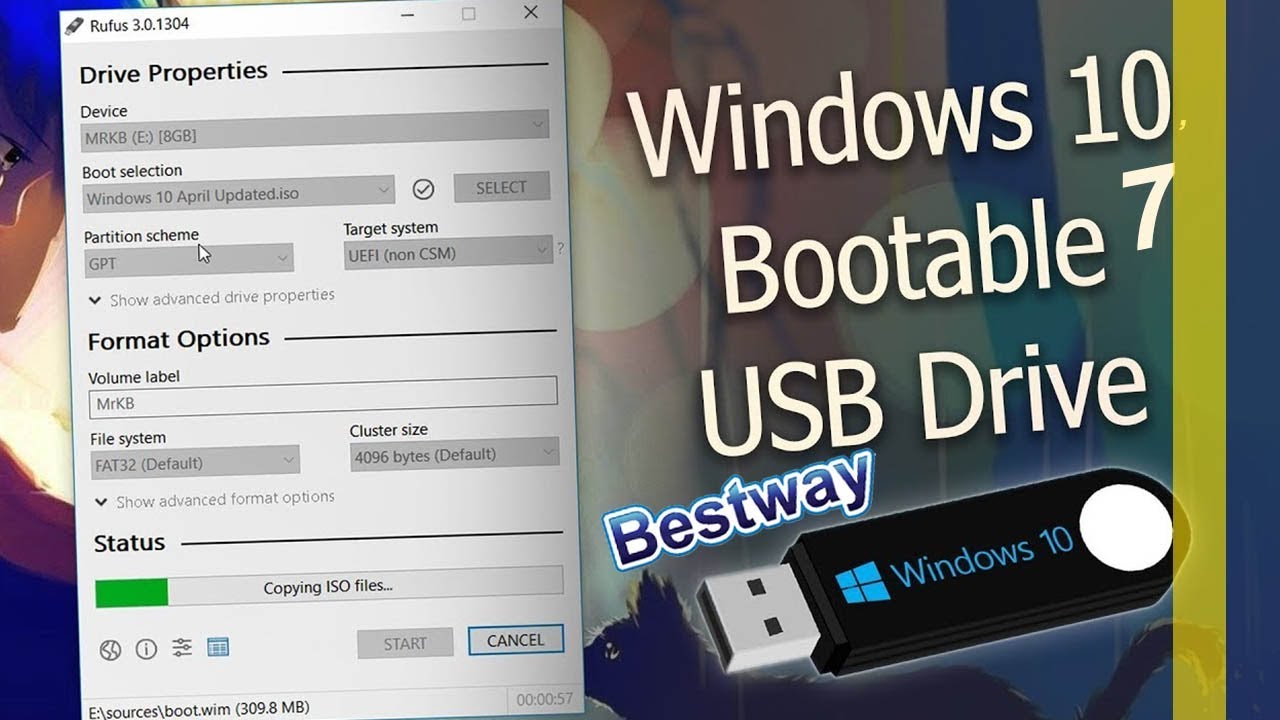 Easy way to make windows bootable pendrive!