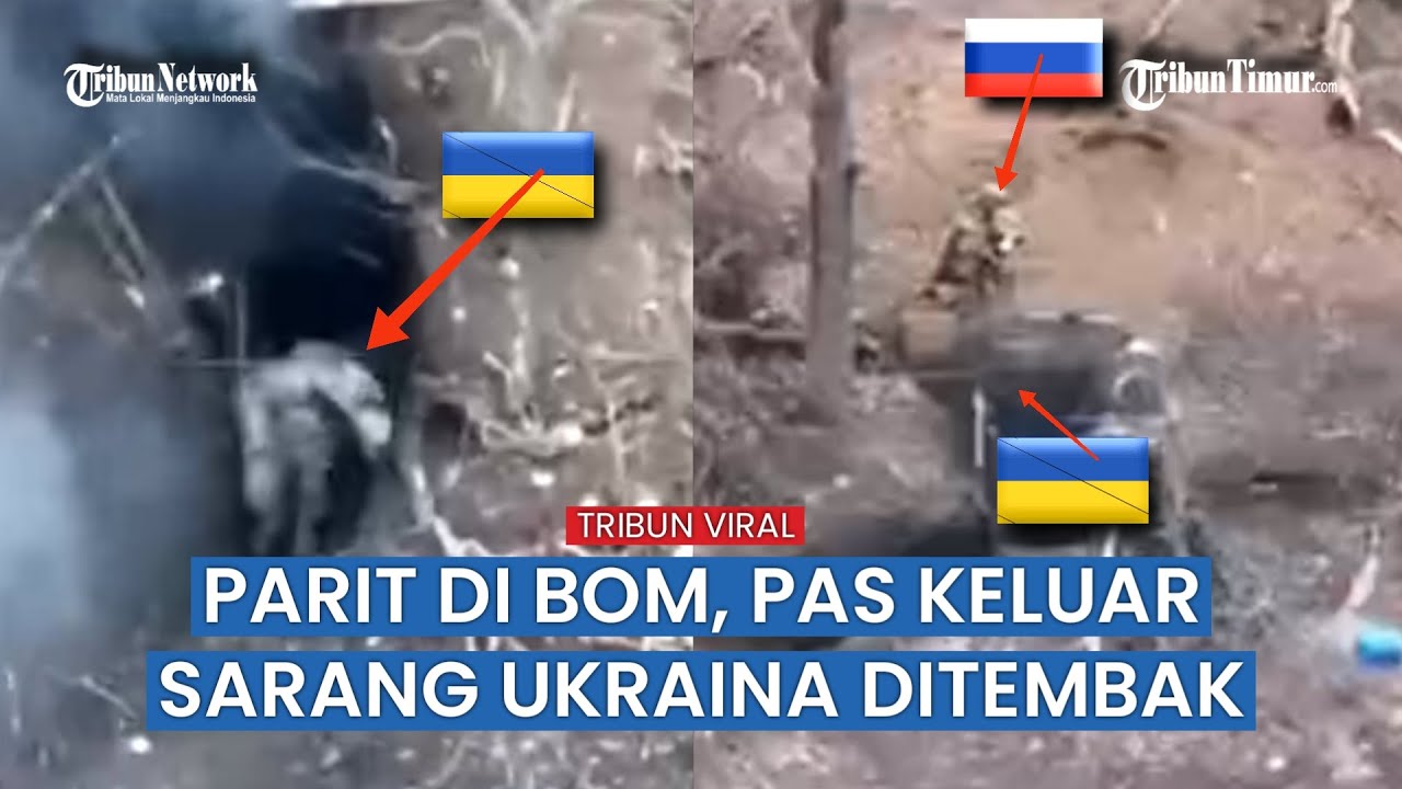 Pasukan Rusia Lempar Granat Tangan ke Dalam Parit Berisi Tentara Ukraina