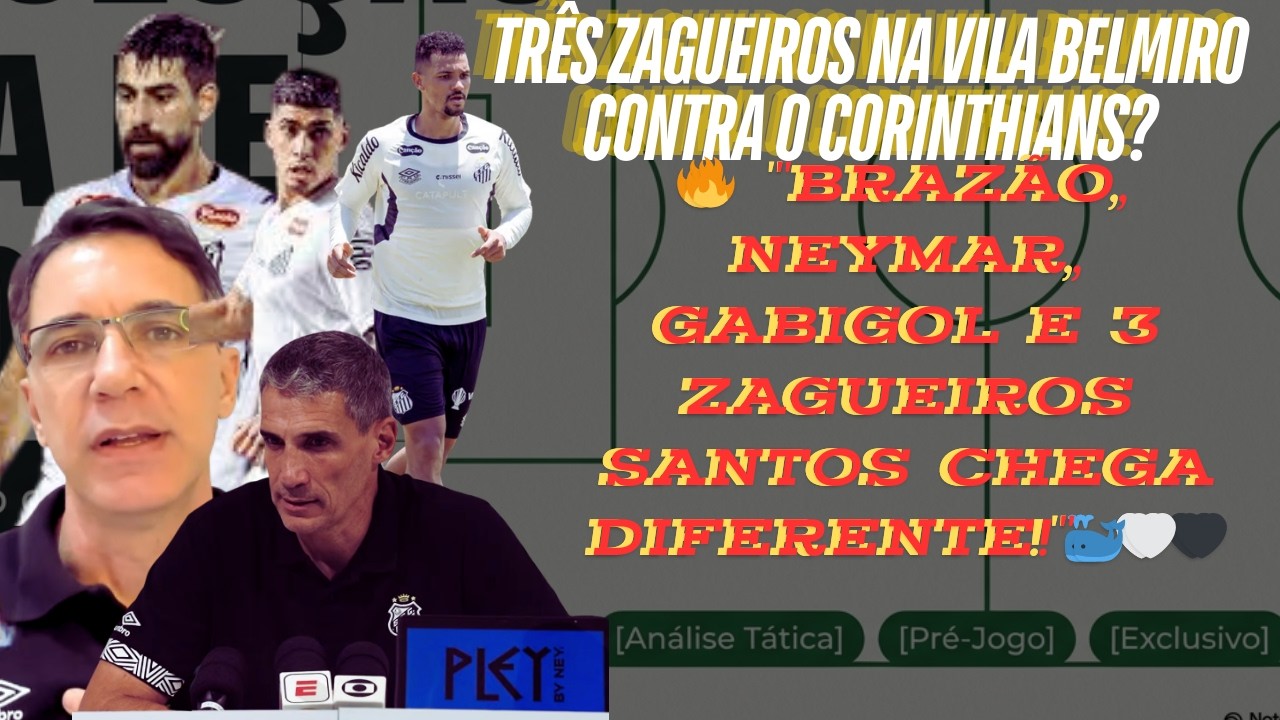 🐳 Santos Divulga Formação Com 3 5 2 No Treino De Sexta Antes Do Clássico Contra O Corinthians 🤍🖤