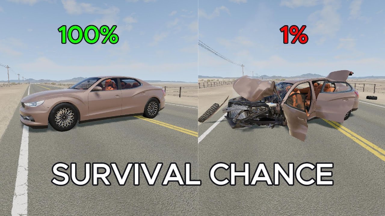 Realistic Survival Chance Crashes #1 | BeamNG.drive