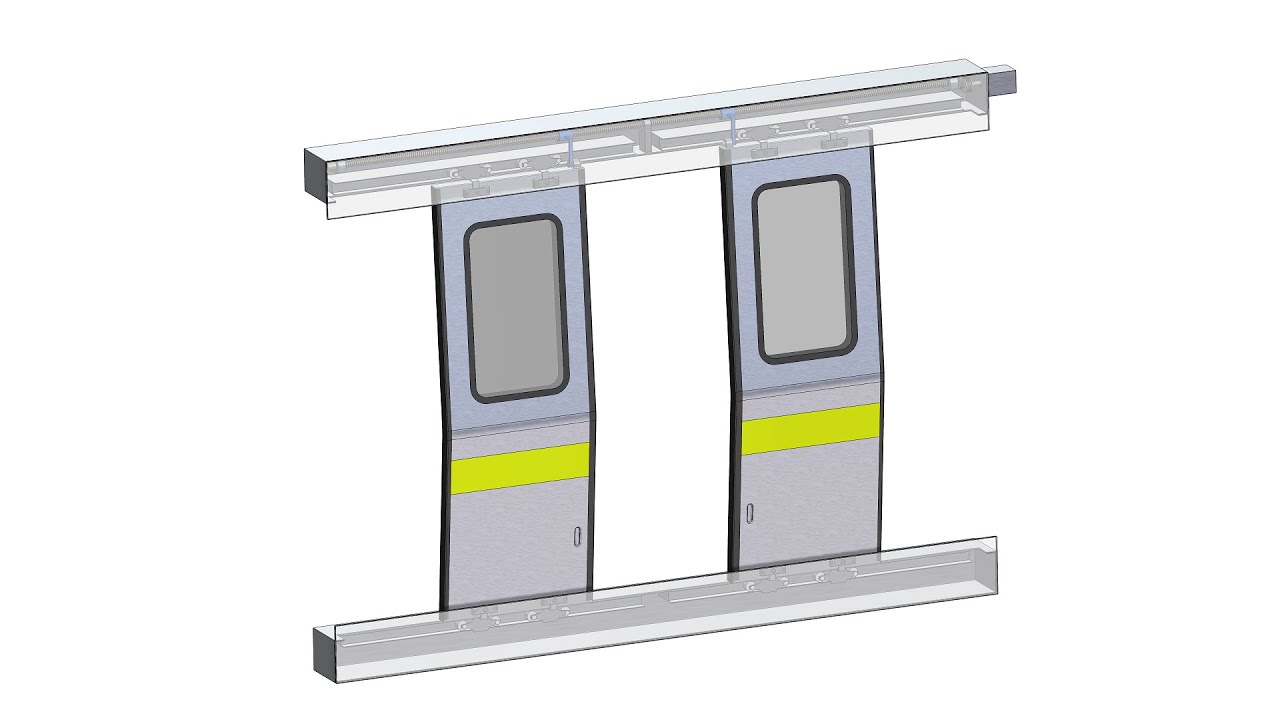 How Metro Train Door Works | Automatic Sliding Door Mechanism Animation