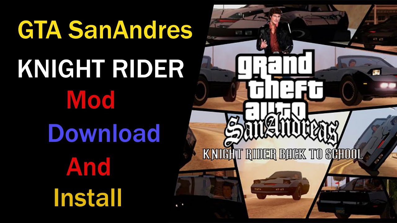 How to Download And Install GTA San Andreas knight rider mod | SL Chama Academy