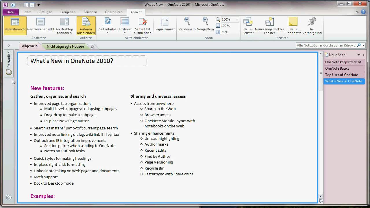 Hardwareluxx.de: Microsoft OneNote 2010 Beta