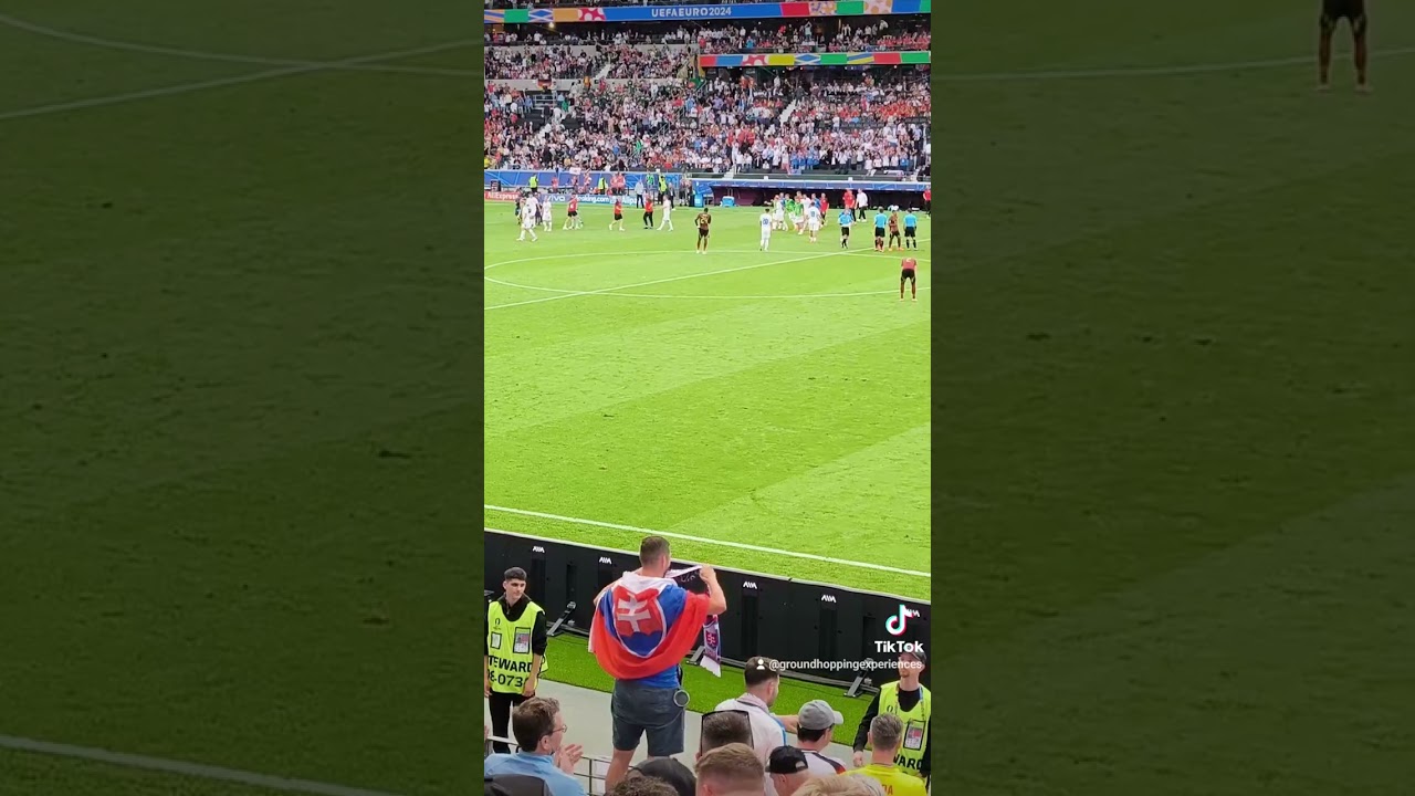 Slovakia 1:0 win vs. Belgium, atmosphere and celebrations