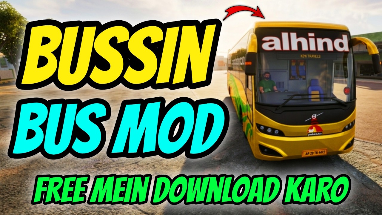 How To Download Free Indian Bus Mod For BUSSID (2026) | Indian Bus Mod Kaise Add Karen