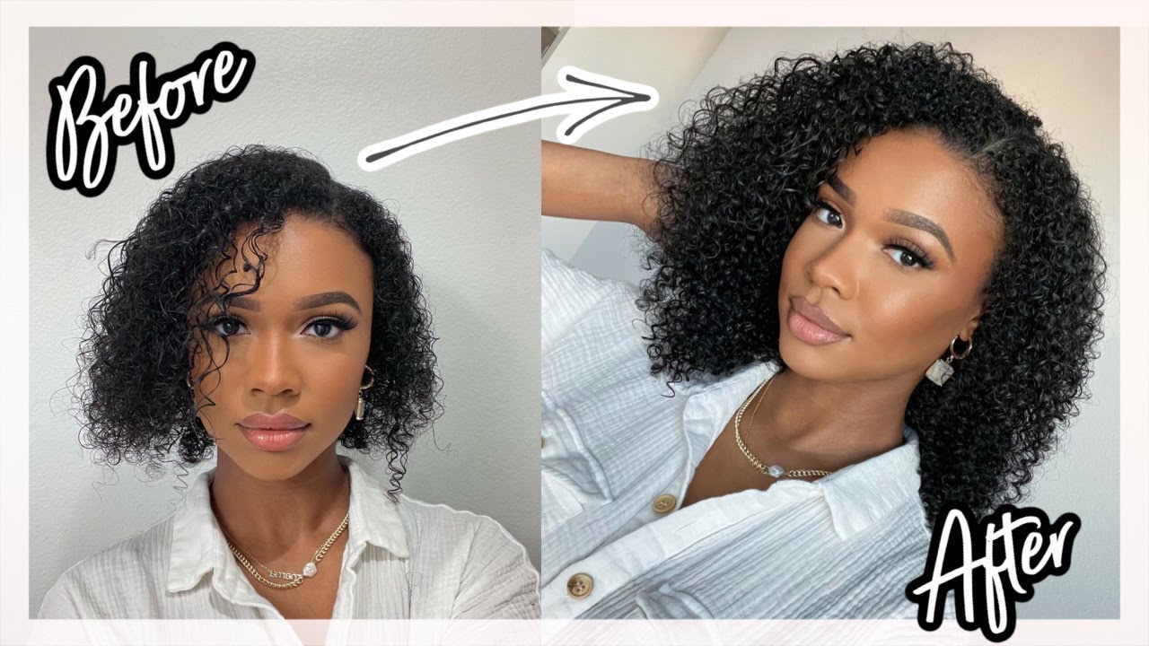 How To Make Curly Hair BIGGER AND LONGER with CurlsQueen Clip Ins!