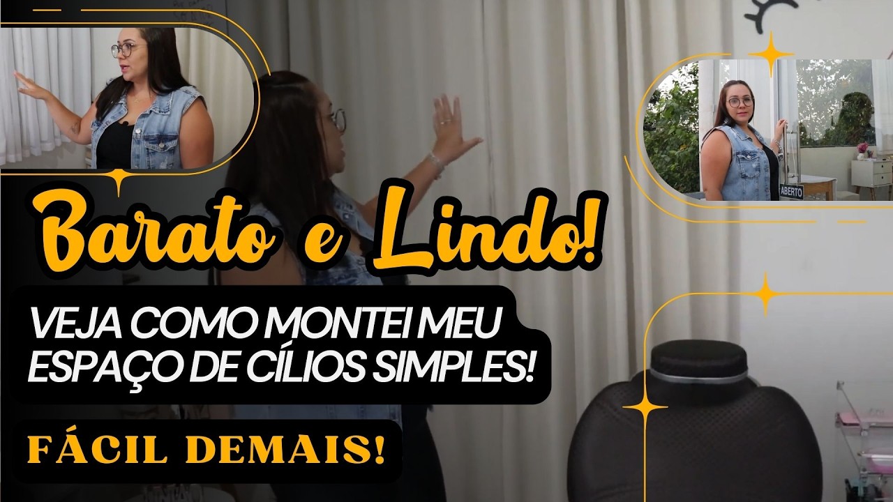 Studio Perfeito! - Decoração simples e linda para extensão de cílios! 🏡✨
