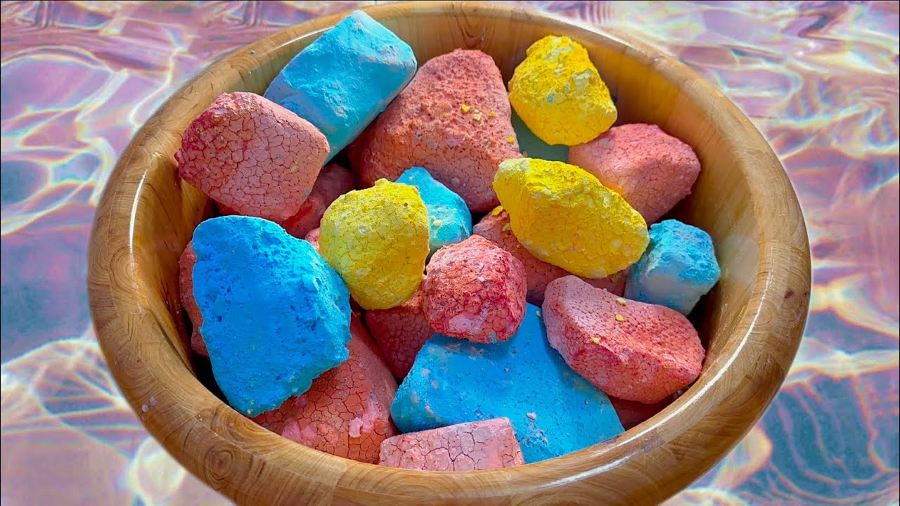 Jumbo chalk! Colorful, crispy and crumbly jumbo chalk! Stress-relieving ~ ASMR