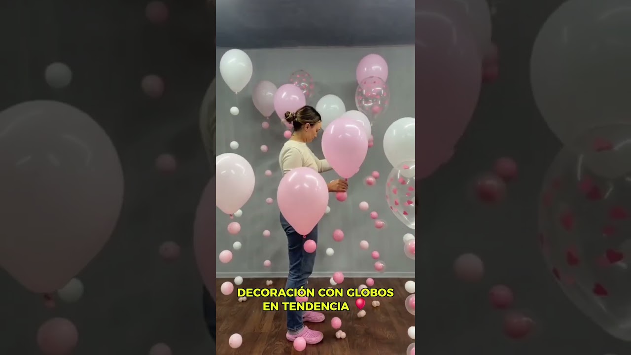 Decoraci&oacute;n con globos en tendencia 🎈🥳😁🤗#globos #fiesta #decoracionconglobos #sempertex #emprende
