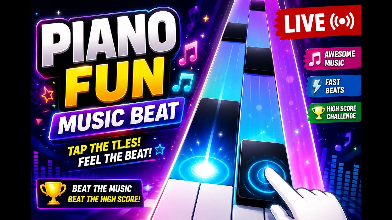 🎹  Piano Fan Music Beat LIVE 🎵🔥 Amazing Rhythm Challenge | Non-Stop Music Fun!