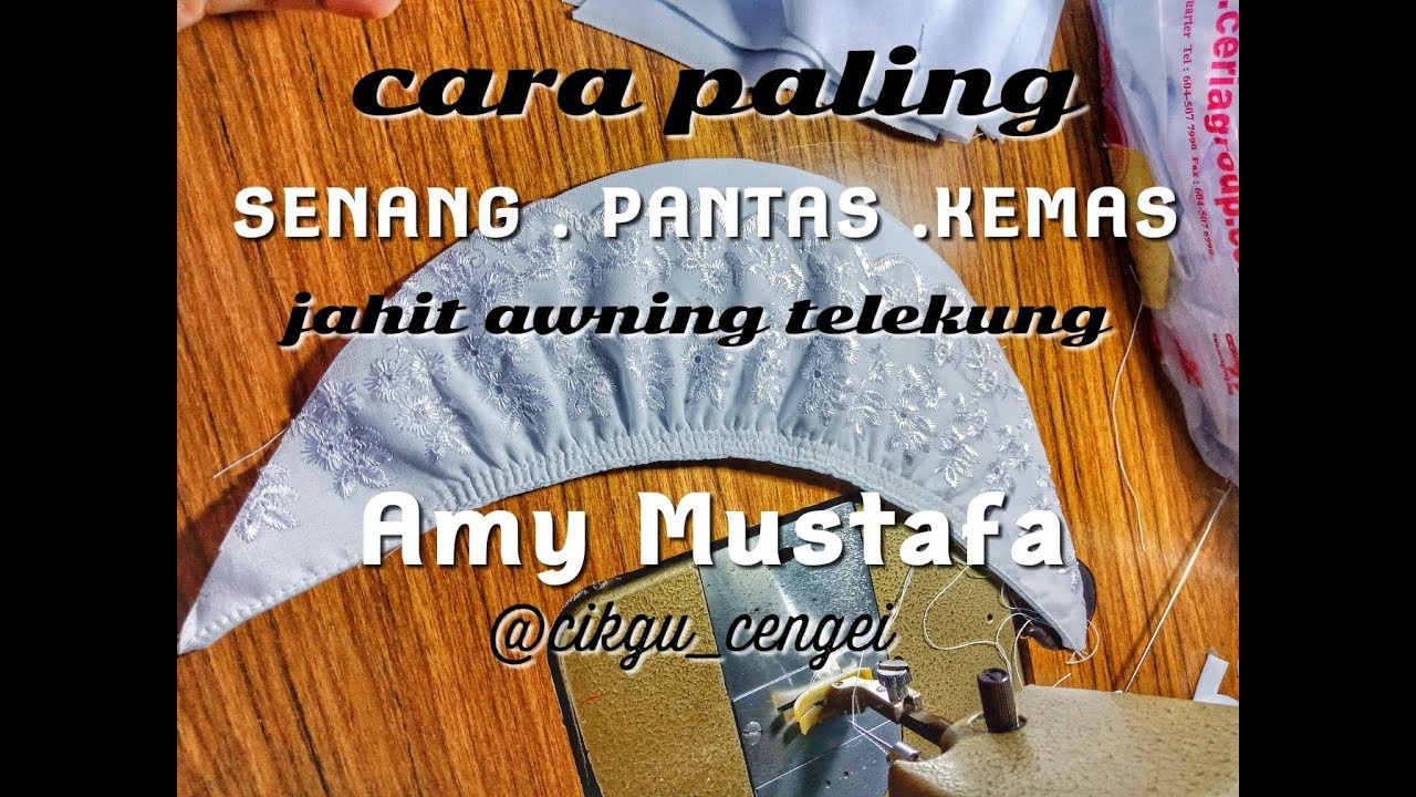 Awning telekung 15 minit siap