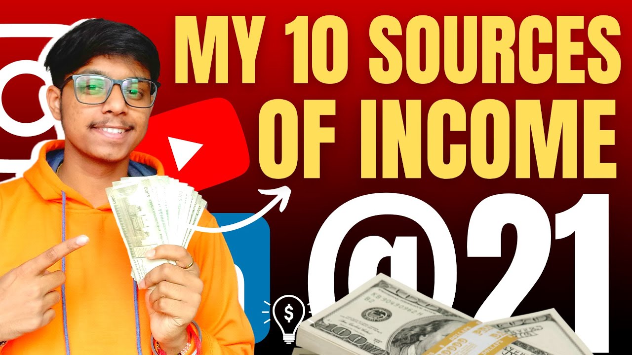 My income sources at the age of 21 | 10 Income sources in 20's | 10 ways to earn money in 20's
