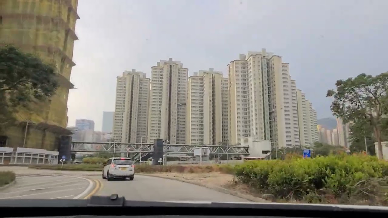 清沙公路往啟德站 Airside停車場，途徑油麻地中九龍繞道