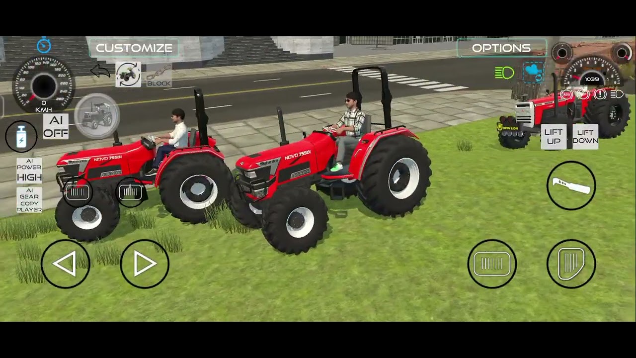 Massey tractor modified and arjun 4x4 tractor 