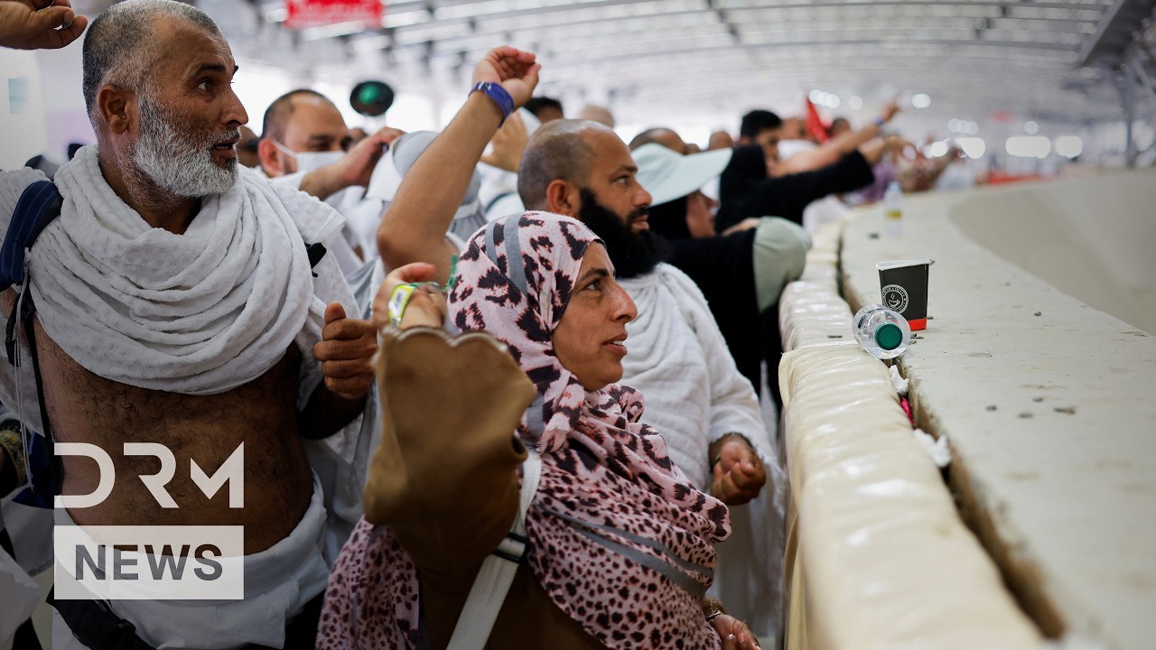 Hajj 2026 &ndash; Muslim Pilgrims Perform &ldquo;Stoning of the Devil&rdquo; Ritual in Mina, Saudi Arabia | AK1N