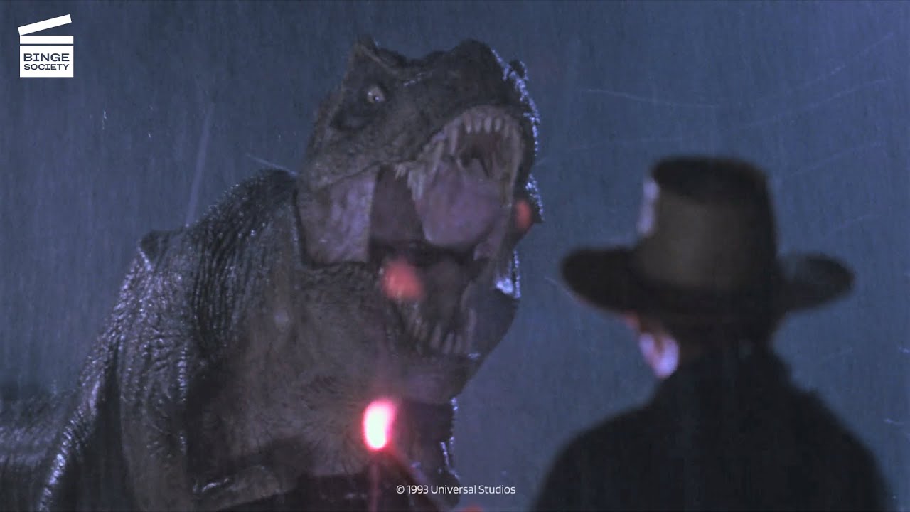 Jurassic Park: T-Rex attack HD CLIP