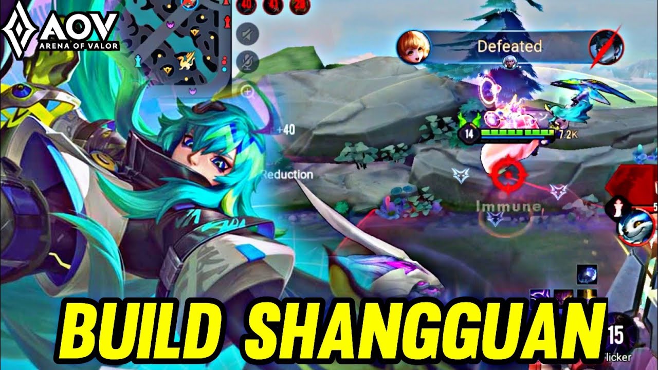 AOV : ZATA GAMEPLAY | BUILD SHANGGUAN - ARENA OF VALOR LIÊNQUÂNMOBILE ROV