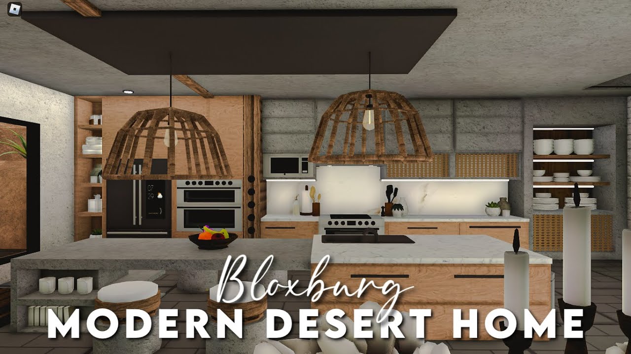 Bloxburg: Modern Desert Home | Speedbuild PART 2