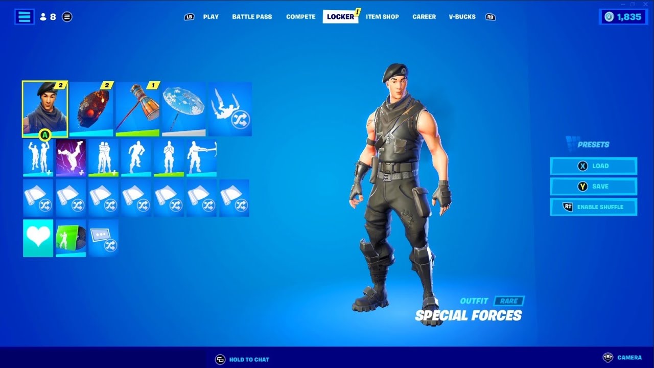 I Used The Rarest Skin, Emote, Pickaxe & Backbling In Fortnite