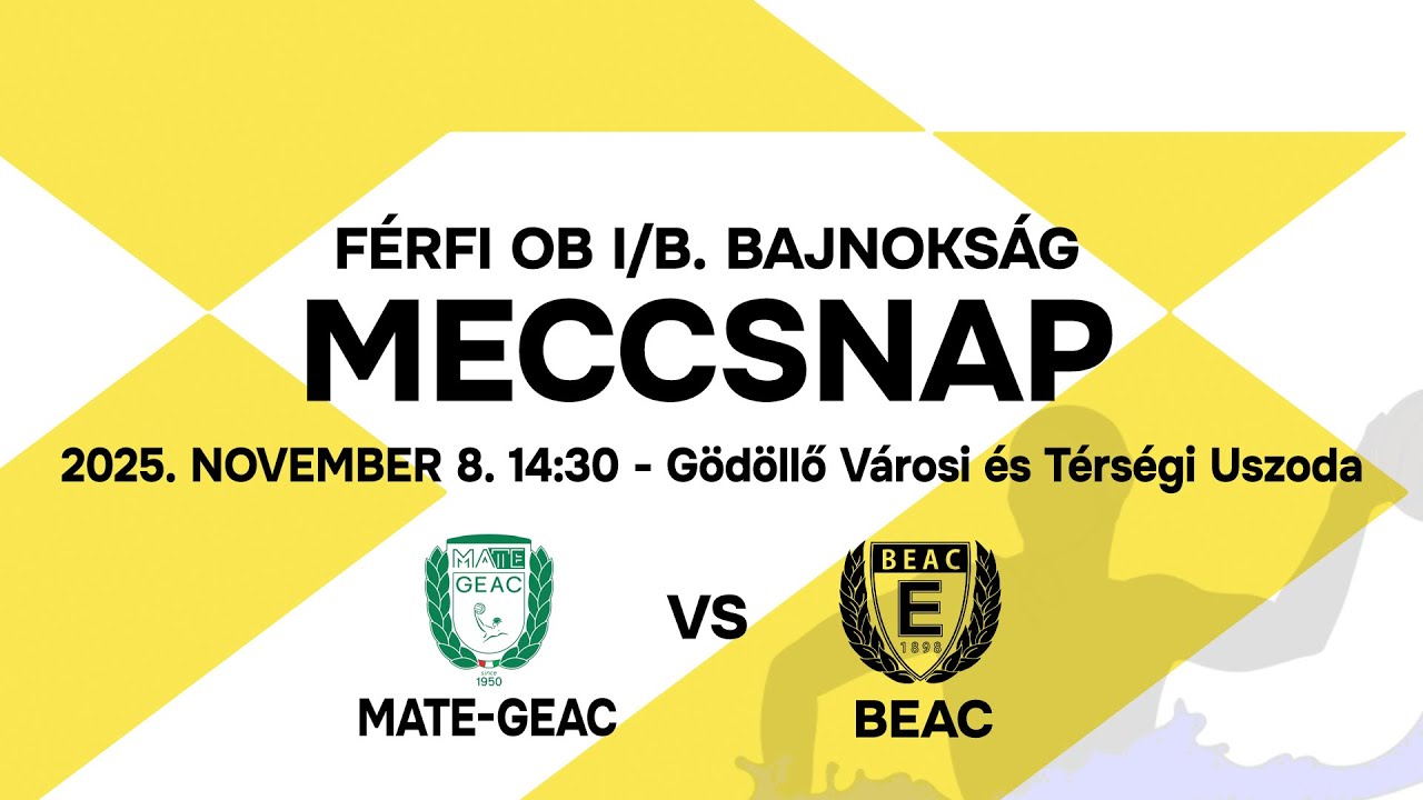 MATE-GEAC vs ELTE-BEAC országos férfi OB1/B bajnokság