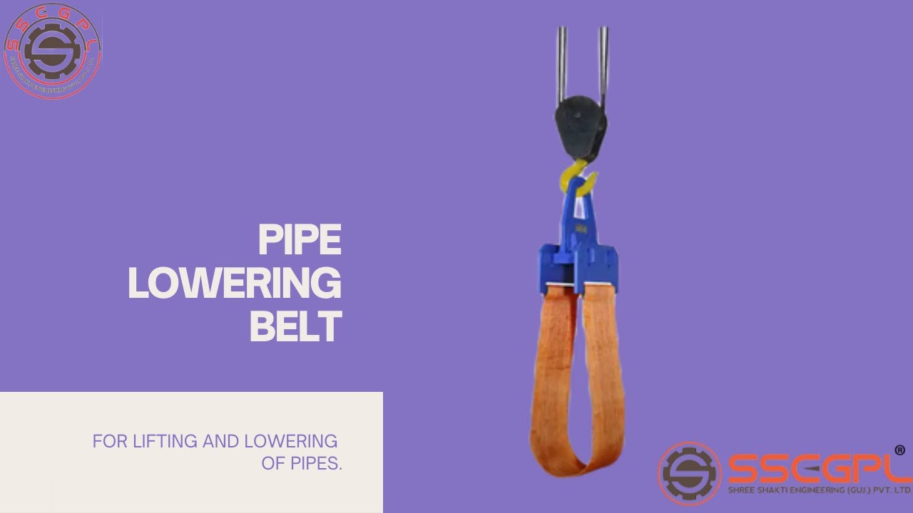 PIPE LOWERING BELT | FOR LIFTING, LOWERING AND MOVING OF PIPES | OIL AND GAS PIPELINE INDUSTRY