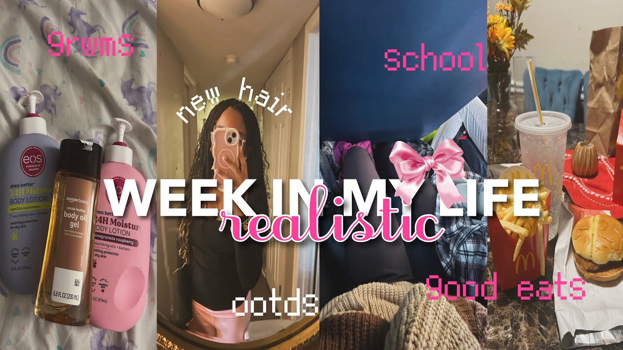 REALISTIC WEEK IN MY LIFE: as a middle schooler 🎀 grwms, school, new hair, good eats, ootds, etc
