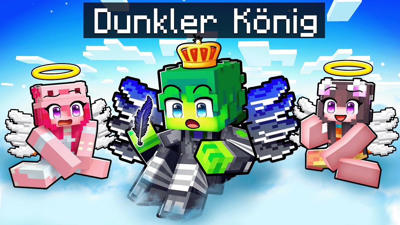 Der DUNKLE HIMMELSKRIEGER wurde ZUM KÖNIG in Minecraft!
