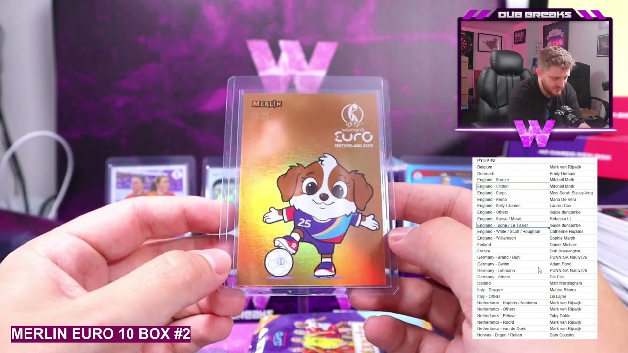 Topps Merlin Women's Euro 2025 10 Box Break #2 (13/08/25)