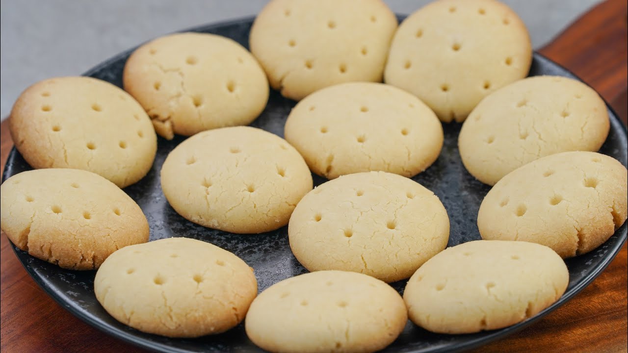 Only 3 Ingredients Biscuits! Better Than Bakery | Homemade Cookies Recipe | Quick & Easy Biscuits