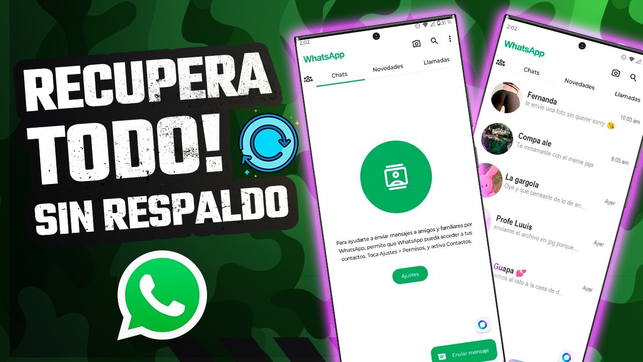 🚀(( TUTORIAL )) RECUPERAR Conversaciones, Fotos y Videos de Whatsapp SIN RESPALDO