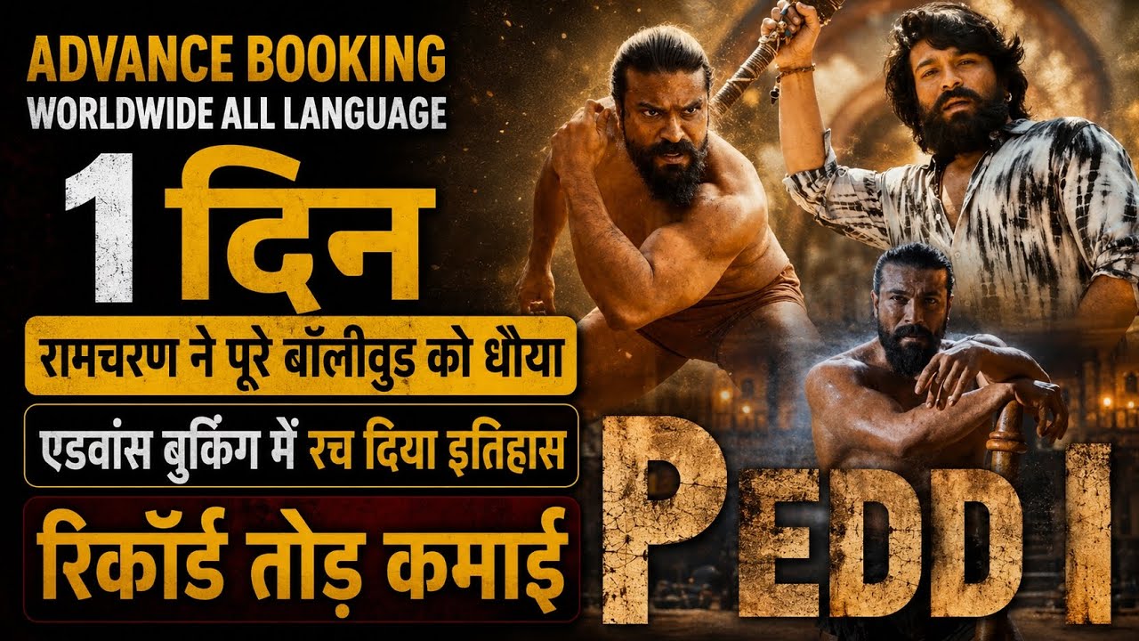 Ram Charan Peddi Advance Booking Report&mdash; Breaks Records of Bahubali And Pushpa2😱