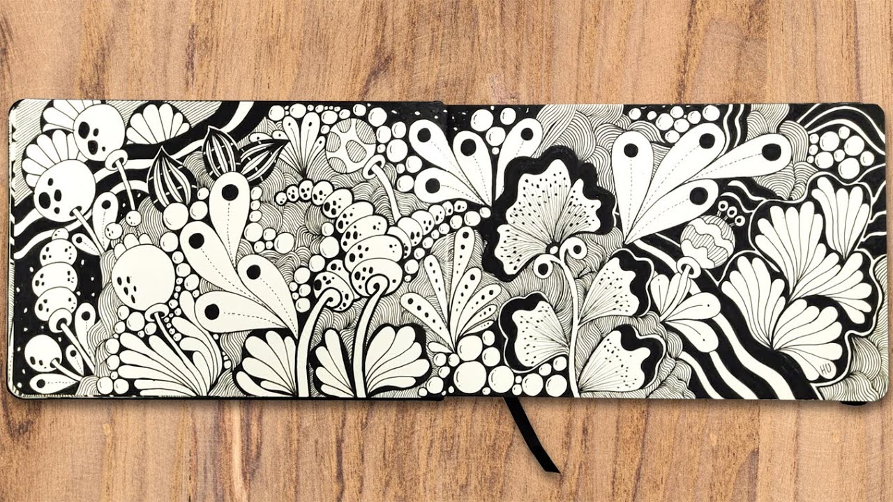 Creating Floral Zentangle Art | Step-by-Step Tutorial