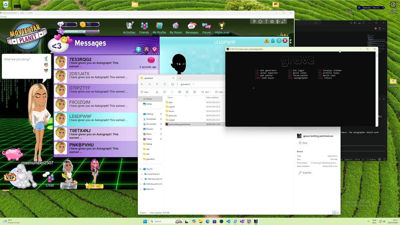 MSP grave tool (how to use)
