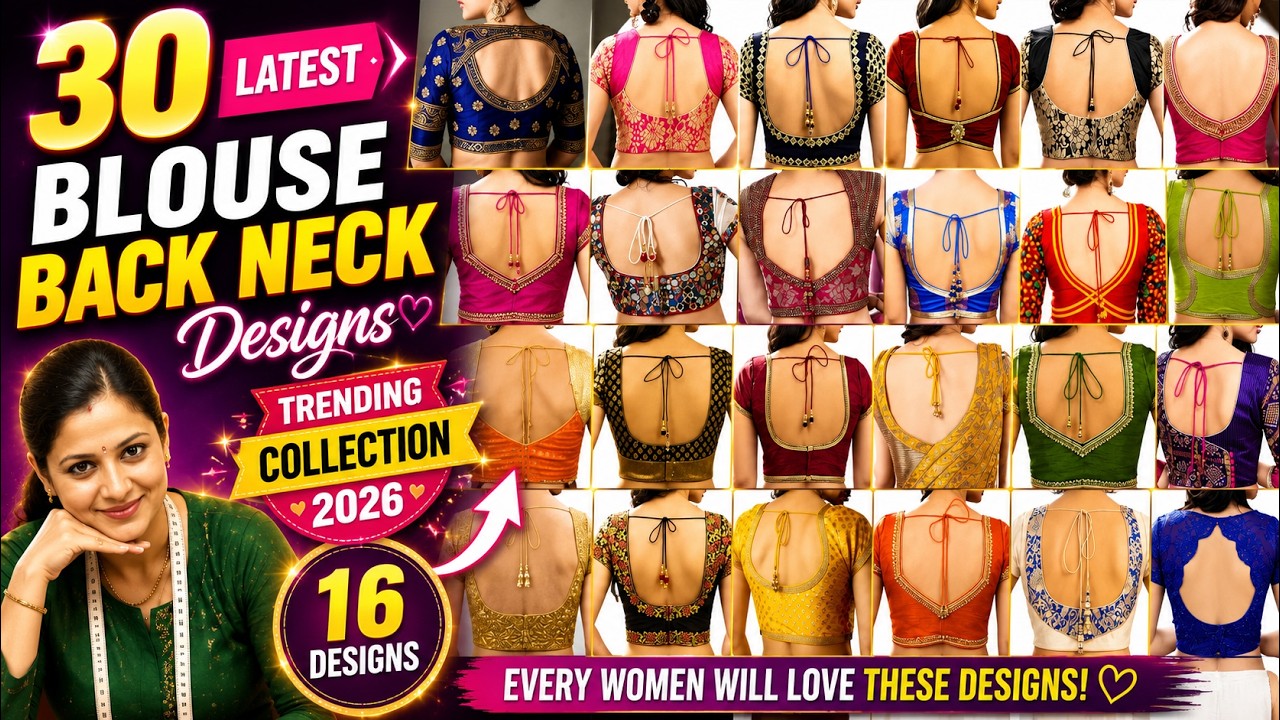 Top Trending Blouse Designs 2025 💫 | Stunning Back Neck & Sleeve Ideas You’ll Love!