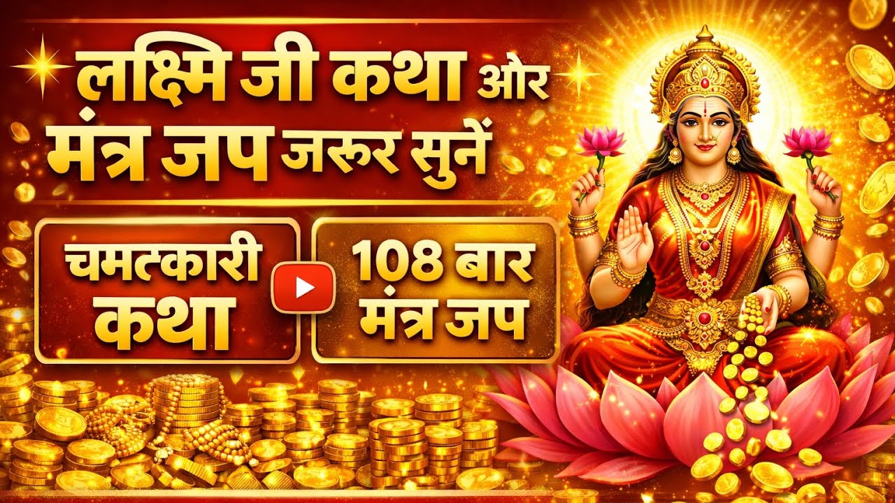 108 बार लक्ष्मी मंत्र जप | ॐ श्रीं ह्रीं श्रीं महालक्ष्म्यै नमः | धन, सुख और समृद्धि के लिए 