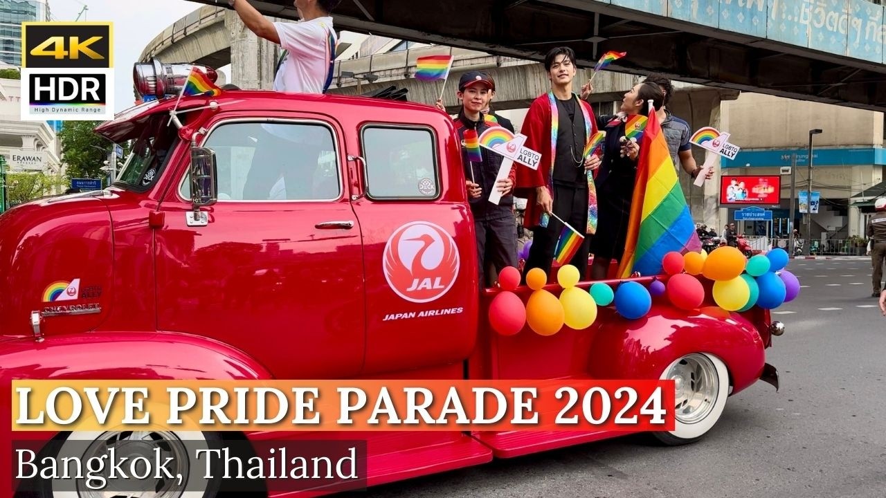 LOVE PRIDE PARADE 2024: Walk Around Bangkok Grand-Finale Pride Parade 🏳️‍🌈 [4K HDR]