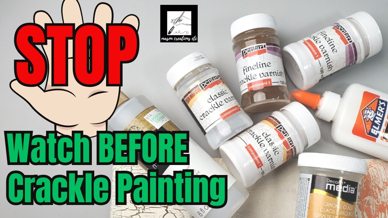 How to Use Different Types of CRACKLE  PAINT 🤔😵  | Tips &Tricks
