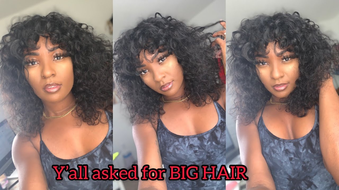 ITS GIVING ME TINA TURNER 2021 AND IM LOVING IT | FEAT HOT BEAUTY HAIR CURLY BANG WIG