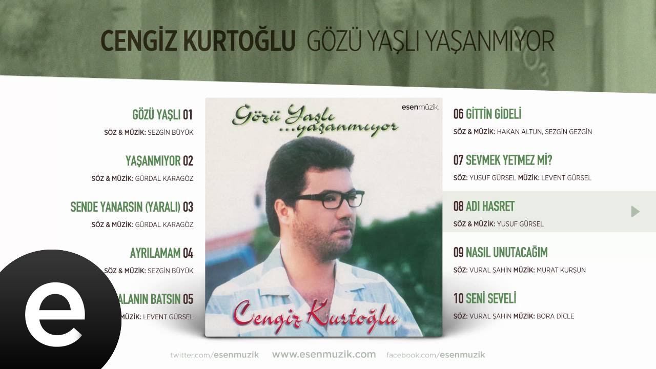 Adı Hasret (Cengiz Kurtoğlu) Official Audio #adıhasret #cengizkurtoğlu - Esen Müzik