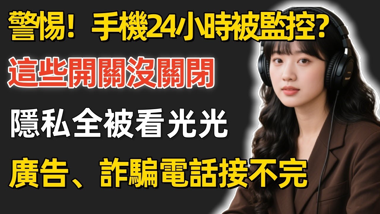 千萬警惕！手機裡這個開關沒關，等於24小時被監視！隱私全部洩光！90%的人不知道，難怪廣告、詐騙電話接不完！#隱私保護 #個資外洩 #手機設定 #iPhone教學 #手機教學