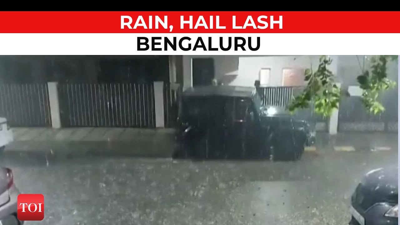 Bengaluru Rains: Pre-monsoon rain, hail lashes city, disrupts power supply in some parts